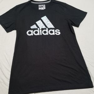 Adidas Silver Foil Three Stripes Tshirt